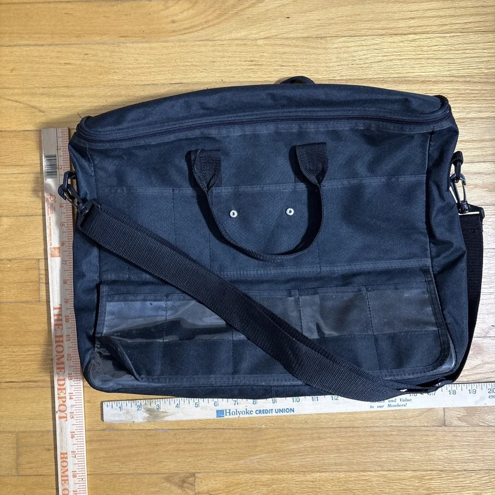 Black Messenger Bag With‎ Lots Of Pockets